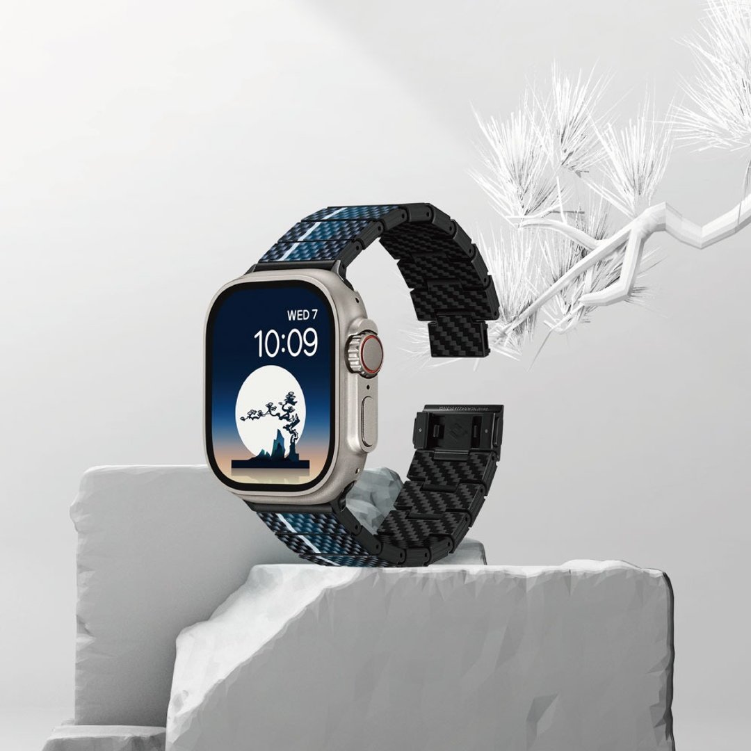 PITAKA | Apple Watch 极轻复合式纤维表带 Moon/Wind - 表带 - 其他人造纤维 