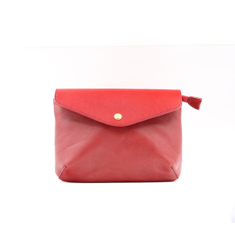 手工植鞣皮革-小斜背包 cross bag small - 侧背包/斜挎包 - 真皮 