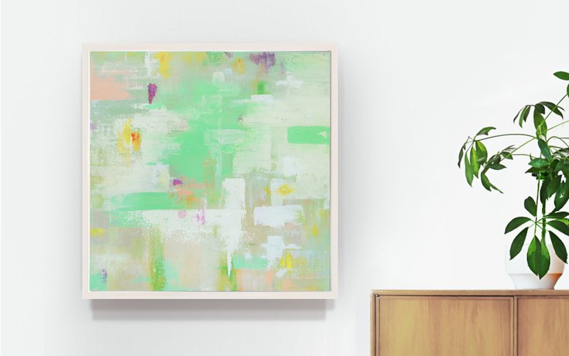 抽象画/纯手绘装饰画/极简现代/原创画/居家装饰/客厅书房卧室画 - 海报/装饰画/版画 - 其他材质 