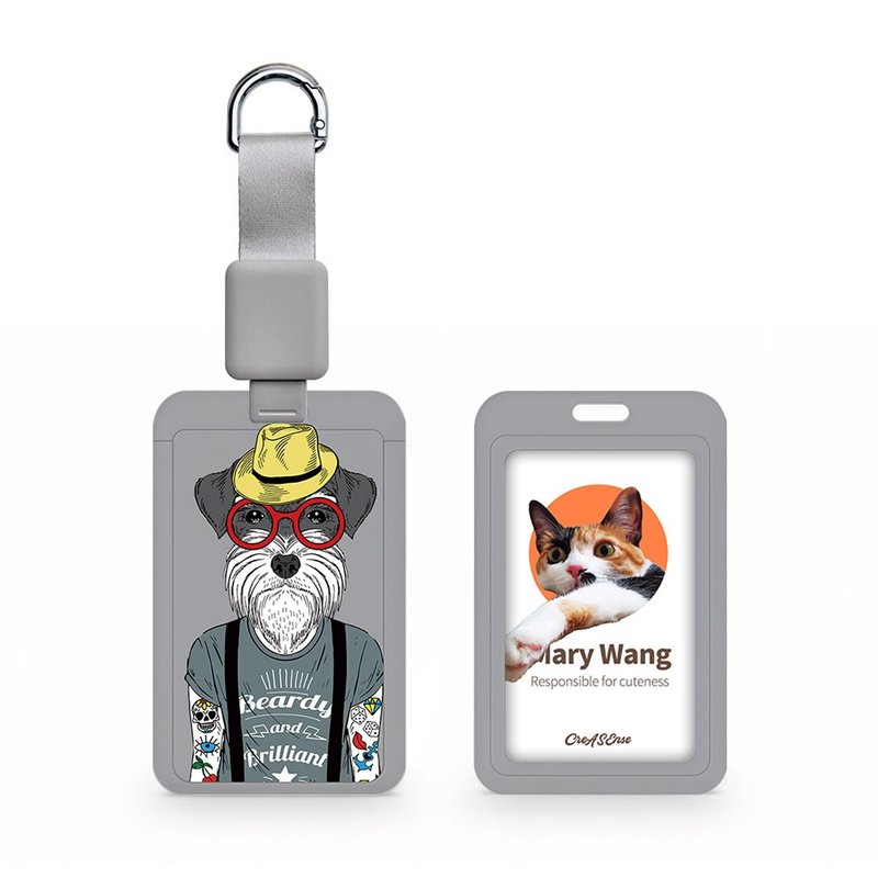 酷帅狗雪纳瑞 动物拟人系列 滑盖式证件套(附伸缩卡扣) CSAA14 - 证件套/卡套 - 塑料 多色