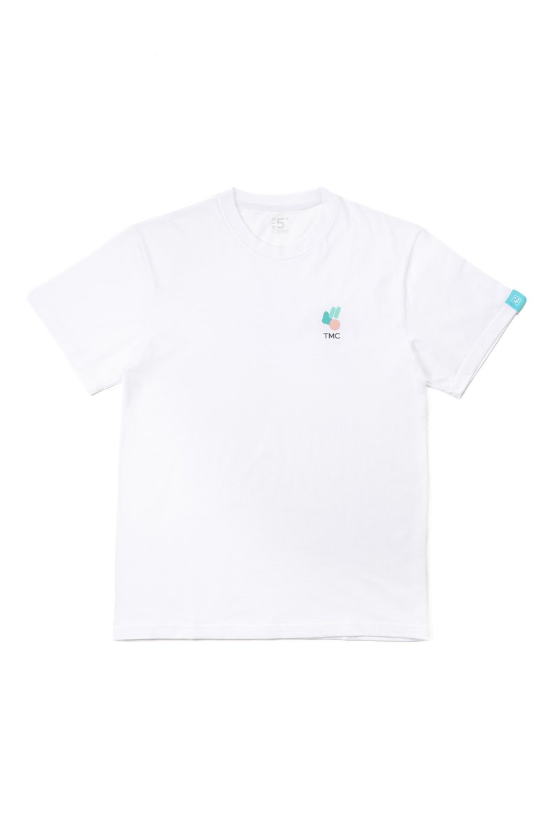 五周年纪念 T-shirt - 其他 - 棉．麻 白色