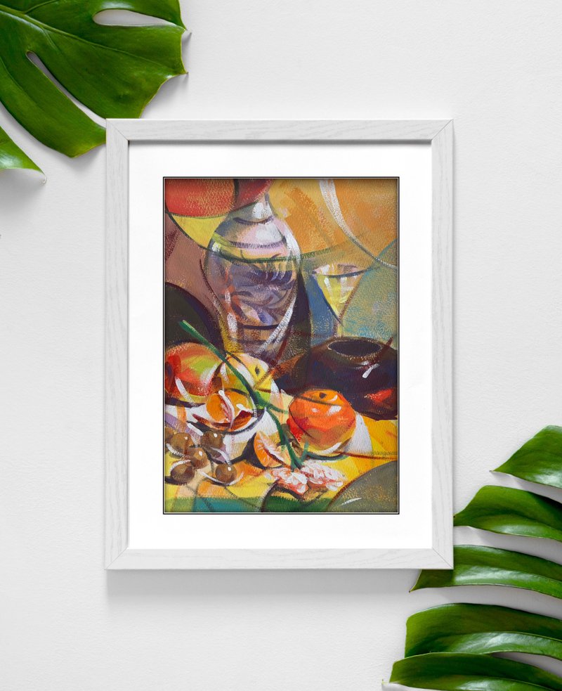 【水彩】吉利圆满 - 海报/装饰画/版画 - 纸 