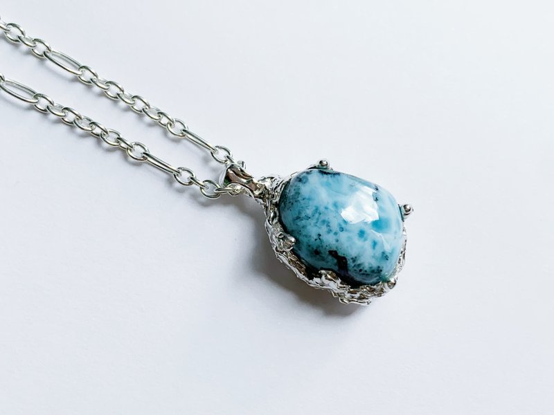 拉利玛月蚀项链 - 项链 - 半宝石 蓝色