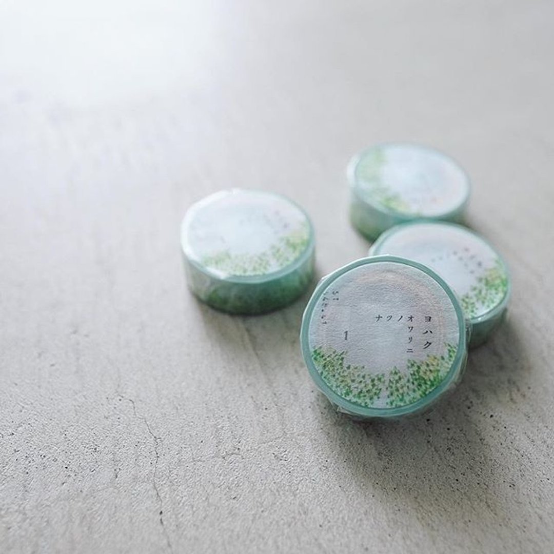 YOHAKU纸胶带 Y-031 手帐素材 手帐 手作  日本文具 - 纸胶带 - 纸 绿色
