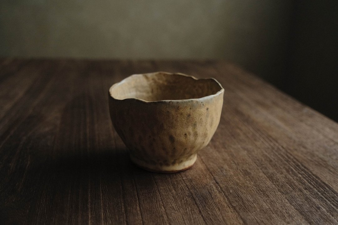 大火后的遗迹・茶碗 3 - 茶具/茶杯 - 陶 卡其色