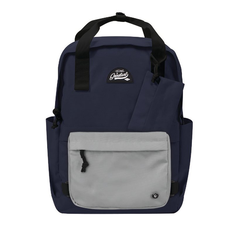 Grinstant混搭可拆组式15.6寸后背包 - 冒险系列 (海军蓝配灰色) - 后背包/双肩包 - 聚酯纤维 蓝色