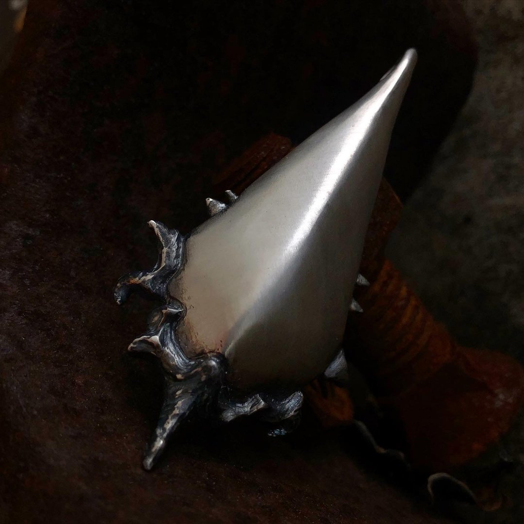 严龙坠M Agave Titanota Pendant M - 项链 - 银 银色
