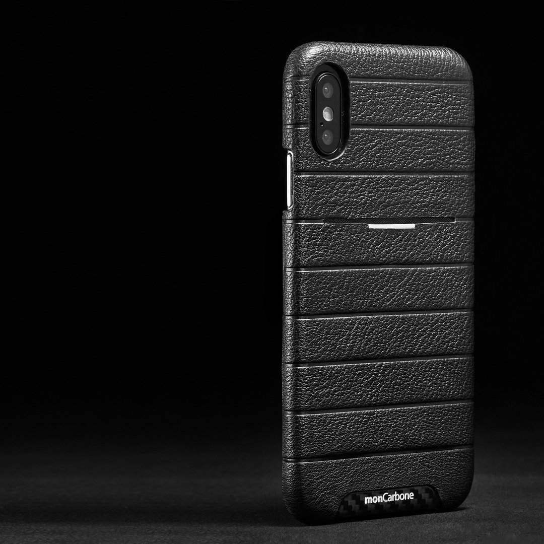 【Apple新品】皮革口袋保护壳 iPhone Xs / Xs Max 黑 优惠中 - 手机壳/手机套 - 碳纤维 黑色