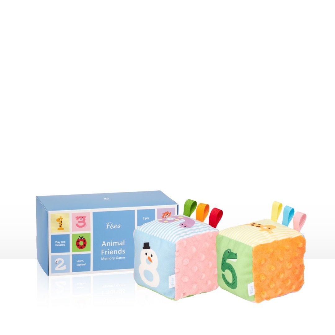 【Fees 法致】方块填充豆豆球(数字款-2入/字母款-6入) - 玩具/玩偶 - 其他材质 白色