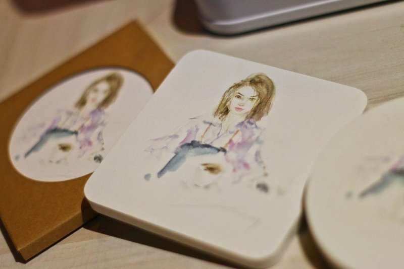 | 独家设计 | 圭藻土吸水杯垫 - 杯垫 - 其他材质 白色
