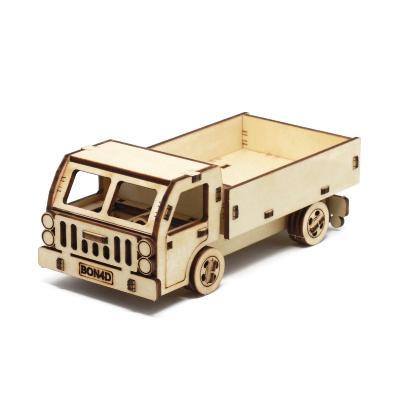 DIY双人小货车 - 木工/竹艺/纸艺 - 木头 卡其色