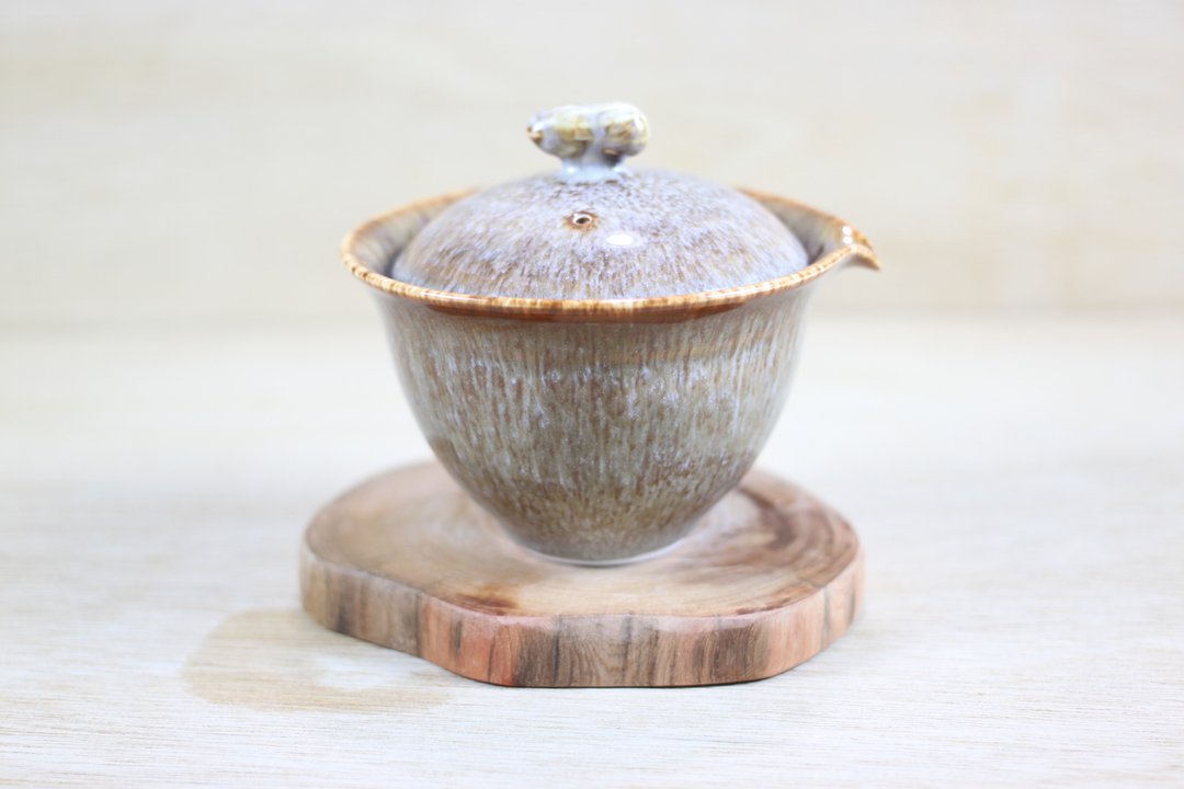 【毕业谢师礼】冬木 天目釉盖碗 盖杯 莺歌名家叶敏祥作品 - 茶具/茶杯 - 陶 