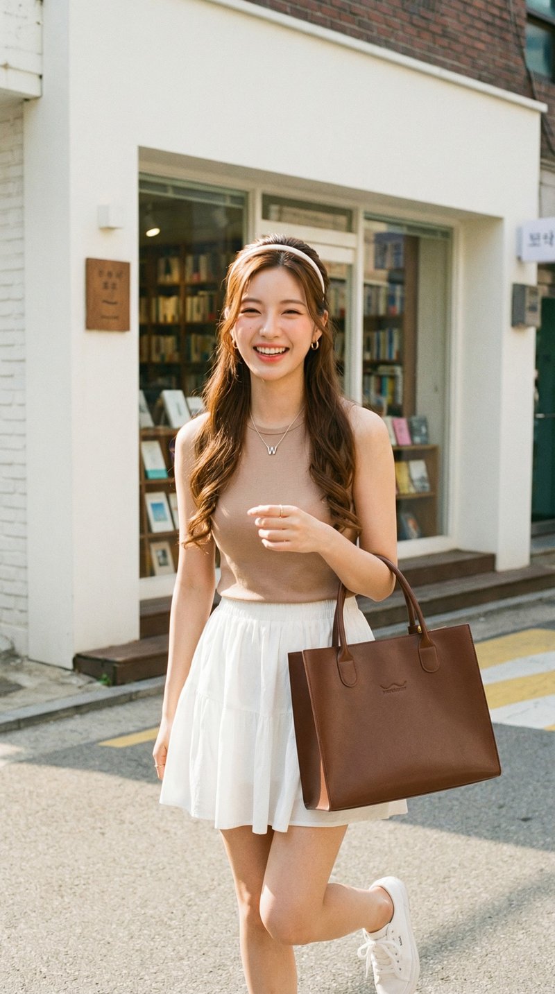 WARALEE's DAY | 托特包 - 深棕色 - 手提包/手提袋 - 人造皮革 咖啡色