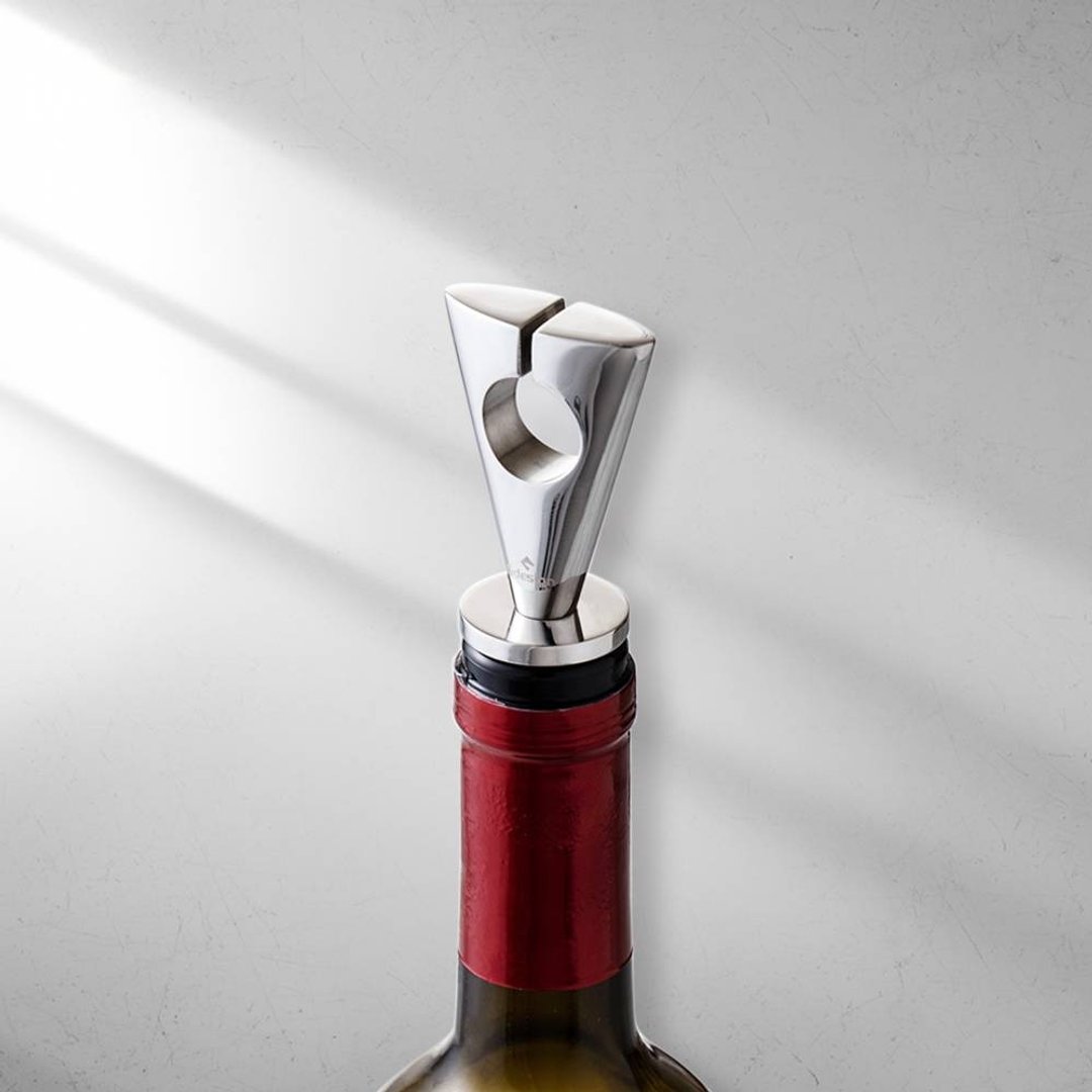 【Gdesign】酒器系列 - 不锈钢 红酒 葡萄酒瓶塞 品酒必备单品 - 开瓶器/开罐器 - 不锈钢 银色