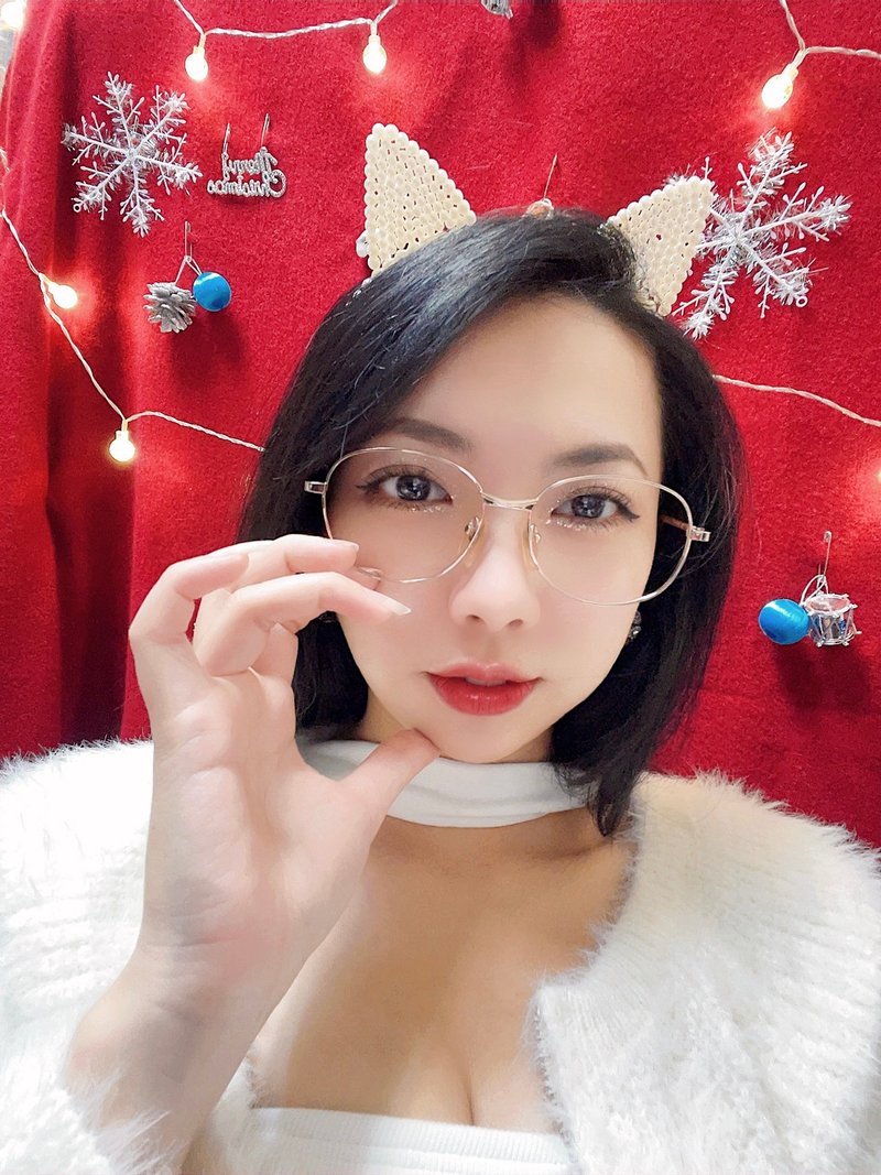 精简亮金色简约琥珀镜脚金属镜框 古蕫 眼镜 额縁 Japan/giasses - 眼镜/眼镜框 - 其他金属 金色