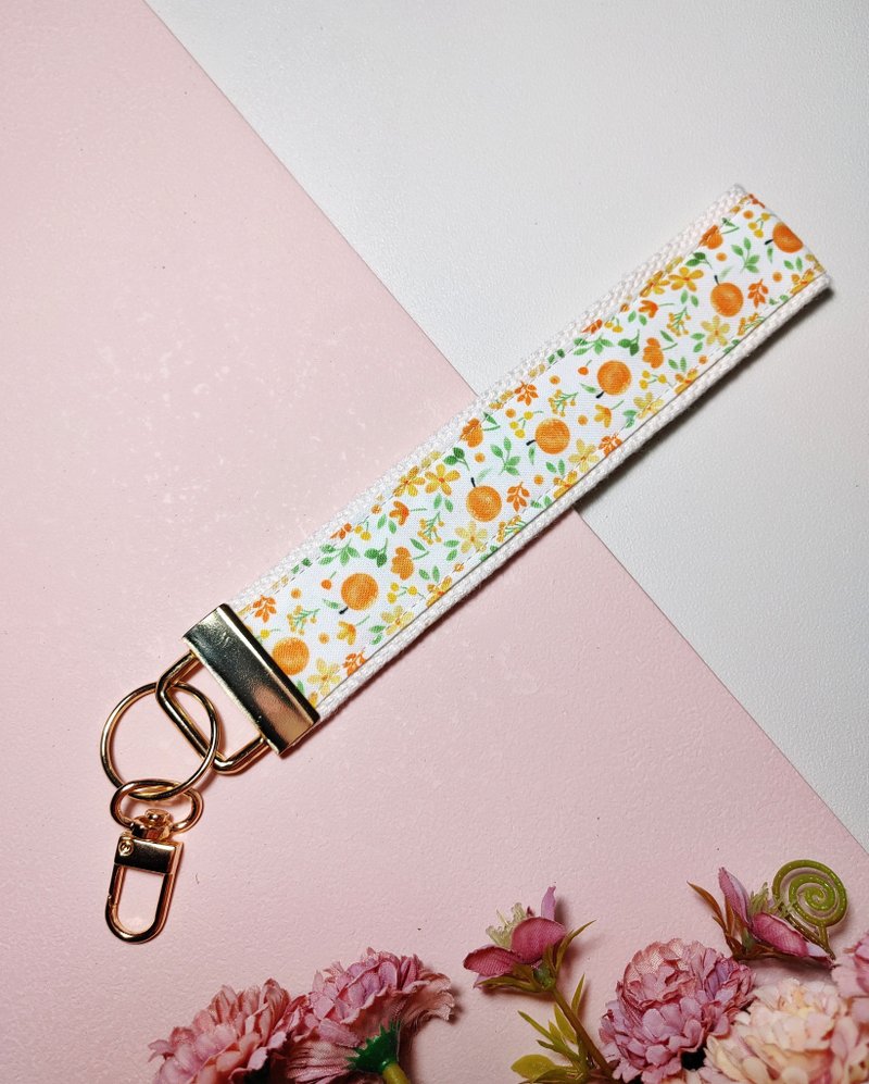 手机挂绳/钥匙圈/腕绳/挂绳/挂带(橘子) - 挂绳/吊绳 - 棉．麻 多色