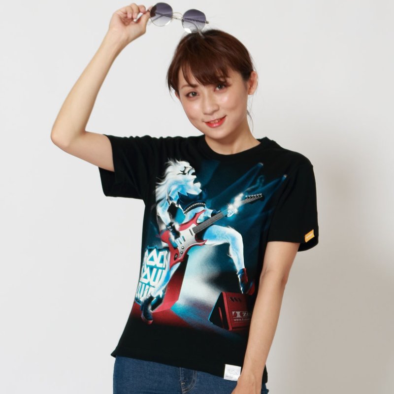 Rock Soul Guitar / 摇滚灵魂吉他手 - 女装 T 恤 - 棉．麻 