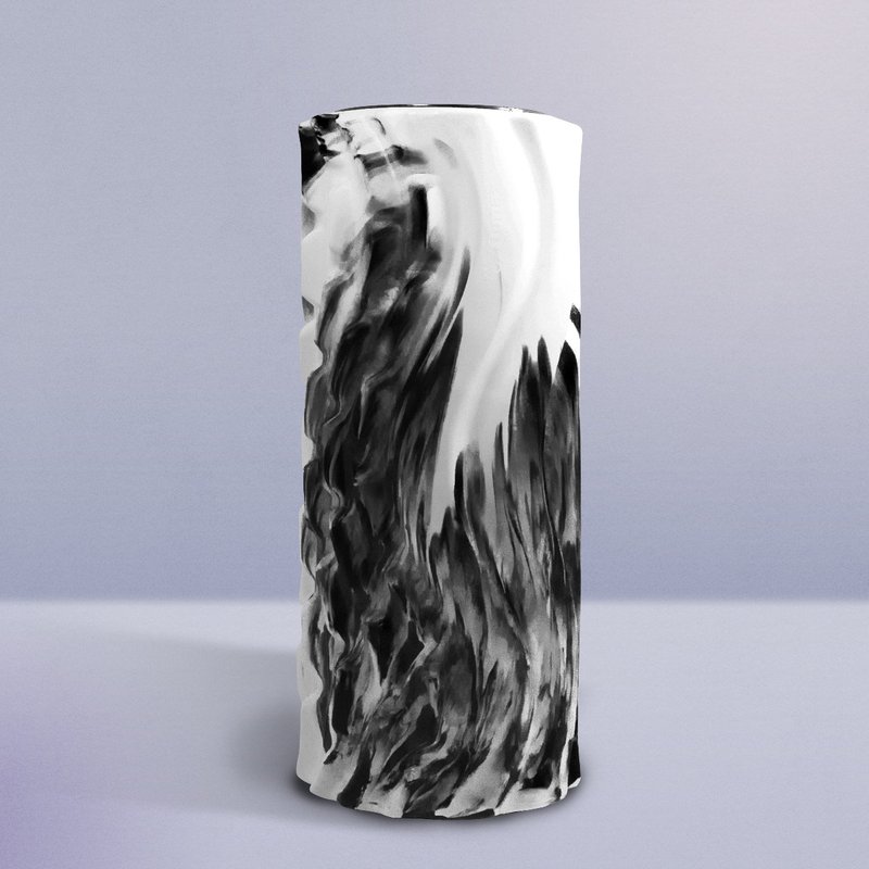 瑜珈柱按摩滚筒-芝麻炫风色 (加赠猫咪束口提袋) - 运动/健身用品 - 橡胶 白色