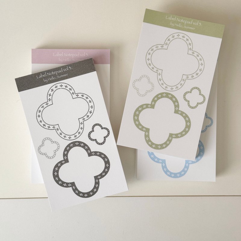 Sentimental Label Notepad Vol 3. - 便条纸/标签贴 - 纸 