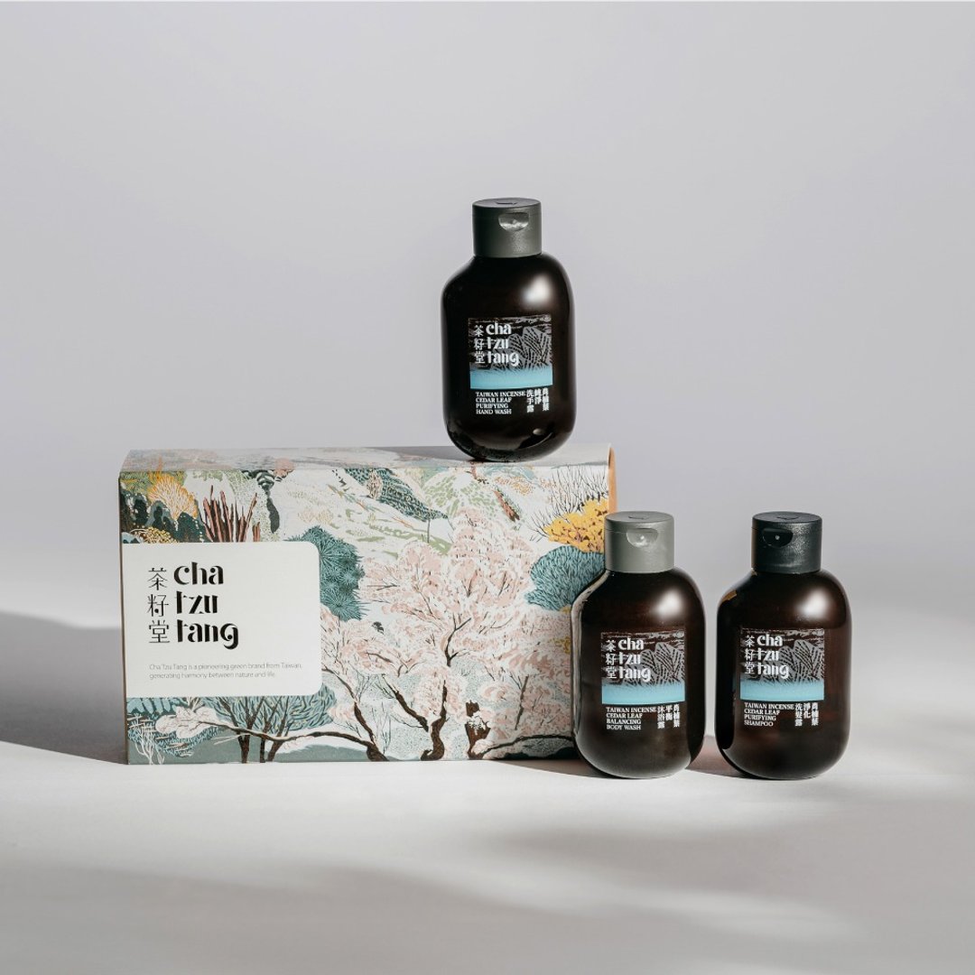 珍珠绕版画随身礼50mLx3 | 肖楠叶旅行组 企业礼赠品 - 沐浴用品 - 植物．花 绿色