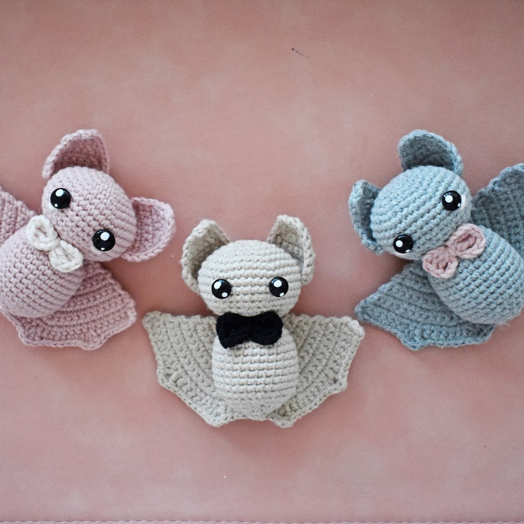 Crochet pattern BABY BAT, PDF Digital Download, DIY Amigurumi bat, halloween - 线上课程/教学影片 - 其他材质 