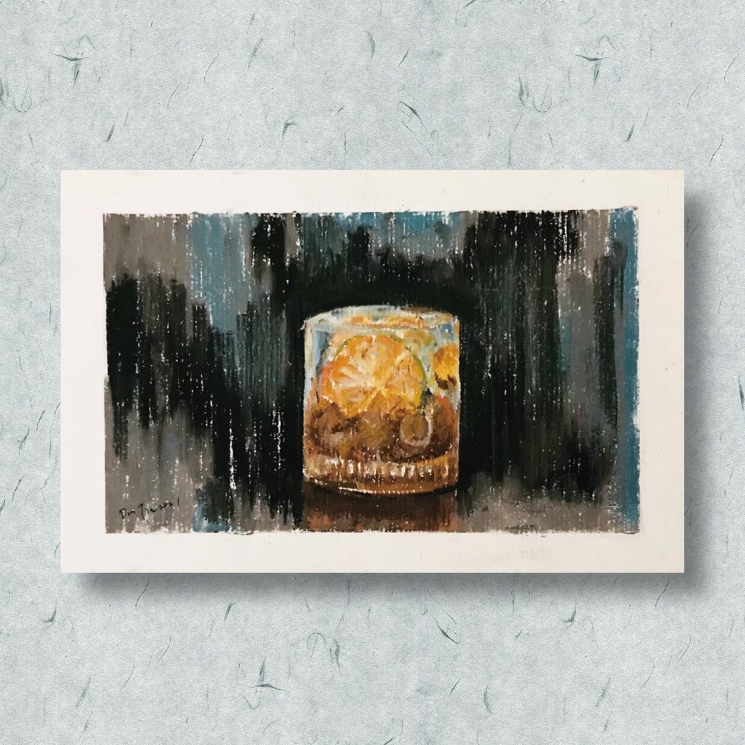 酒杯 / 装饰 / 画作 / 艺术品 / 粉彩画 - 海报/装饰画/版画 - 纸 