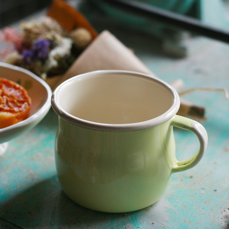 波兰Emalia Olkusz珐琅大肚杯500ml(柠黄)(FDN000485) - 咖啡杯/马克杯 - 珐琅 黄色