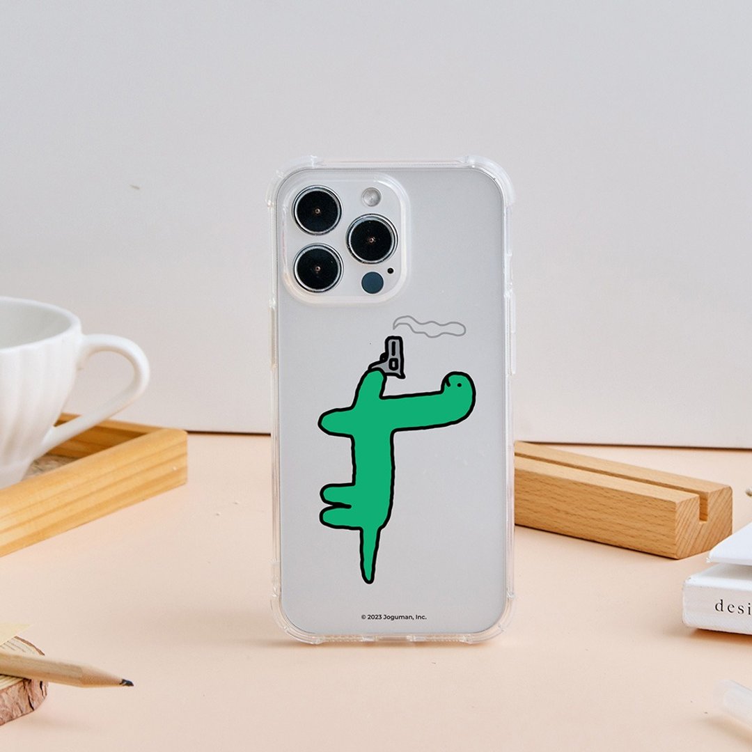 Joguman举枪蹦蹦全气囊防摔iPhone手机壳 - 手机壳/手机套 - 塑料 透明