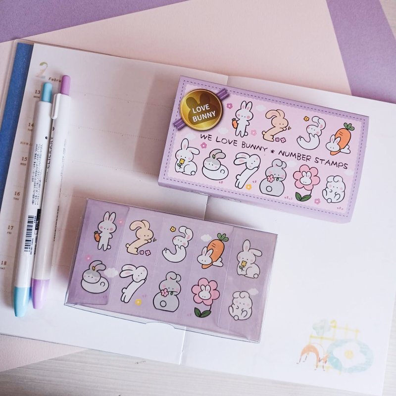 花小兔数字印章组 NS-03 - 印章/印台 - 其他材质 