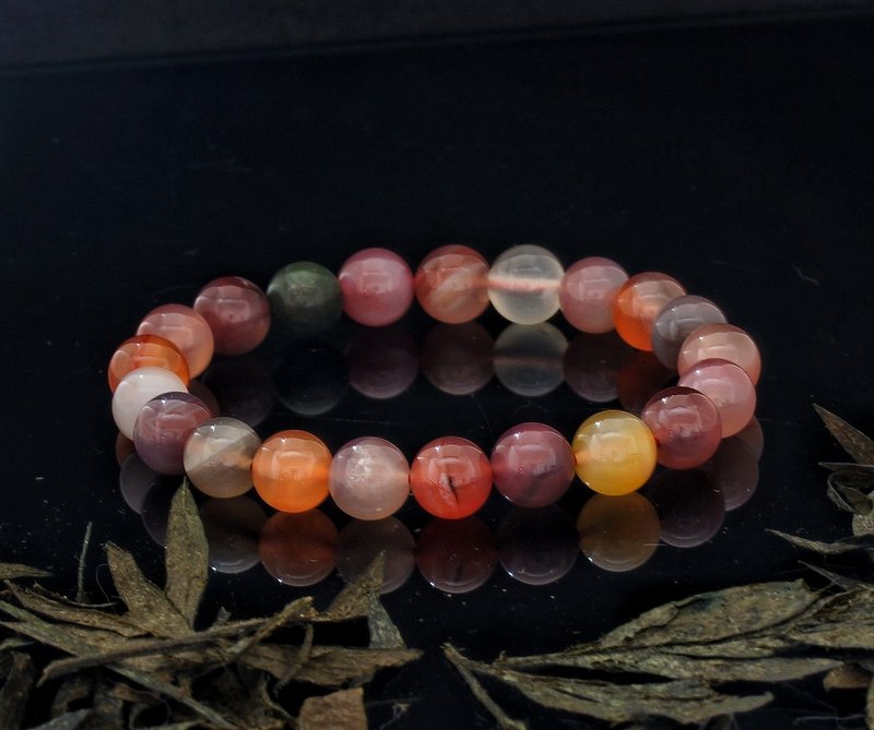 盐源玛瑙 9.2mmmm 水晶手錬 ( HKA8049 ) - 手链/手环 - 水晶 