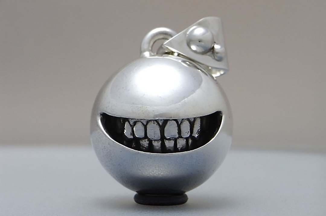 smile ball LL_P Type: normal (s_m-P.16N) only pendant top without a chain 沒有銀鍊 - 项链 - 纯银 银色