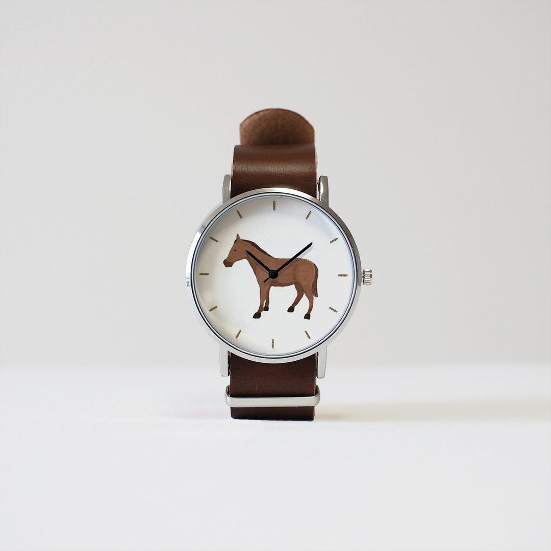 horse watch - 女表 - 其他金属 咖啡色