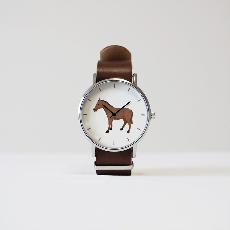 horse watch - 女表 - 其他金属 咖啡色
