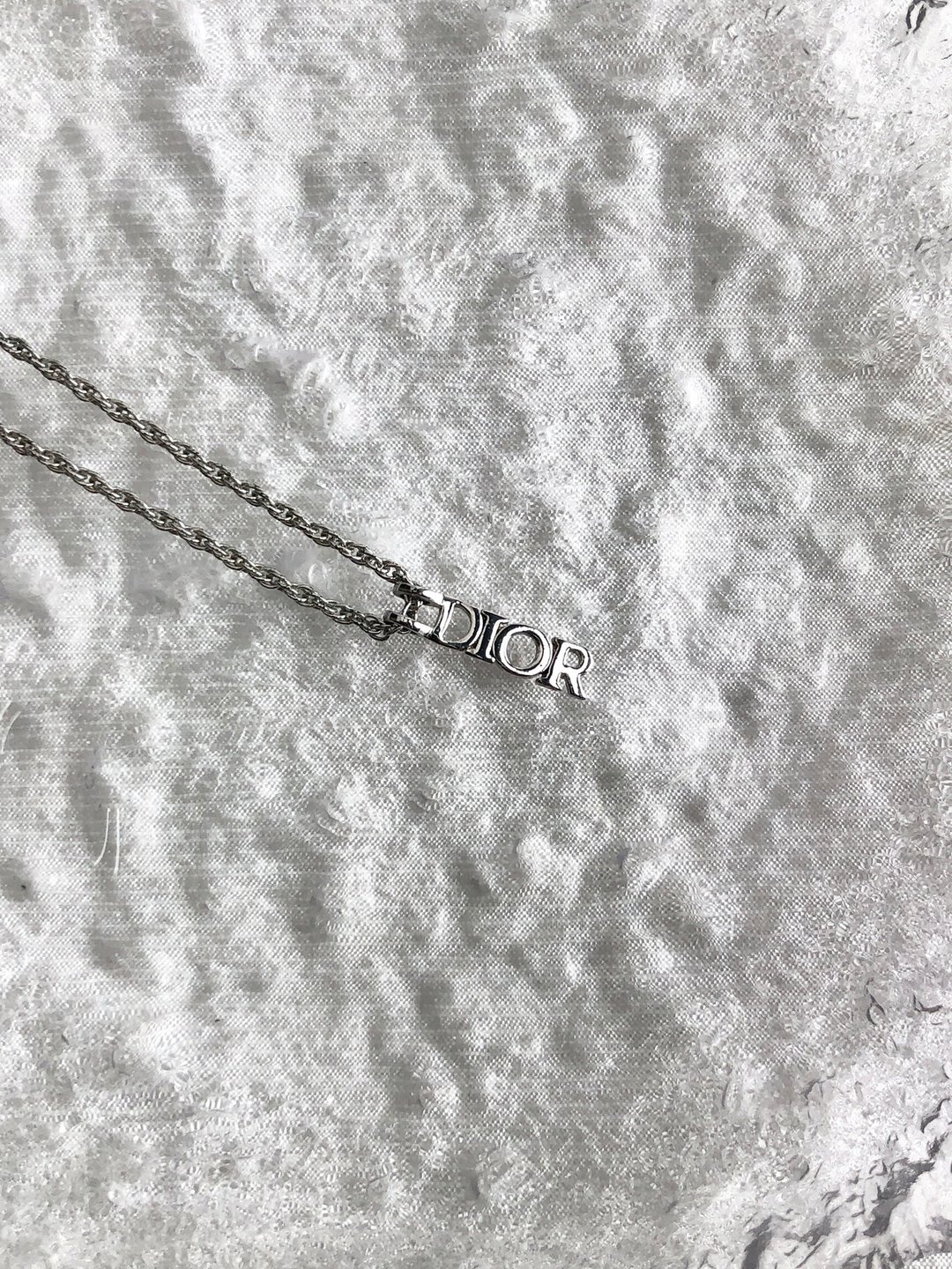 【VintageShop solo 日本直送中古包专卖店】Christian Dior 迪奥 项链 银色 Logo 复古 6fz52n - 项链 - 其他材质 银色