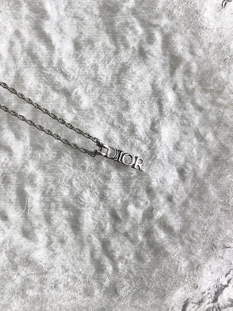 【日本直送，品牌二手包装】Christian Dior 项链银logo 复古 6fz52n - 项链 - 其他材质 银色