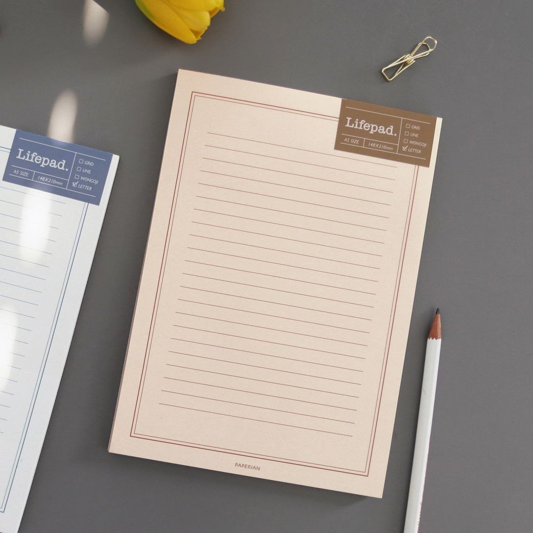 PAPERIAN Lifepad A5便条纸本-08桃子粉信纸,PPR39842 - 便条纸/标签贴 - 纸 粉红色