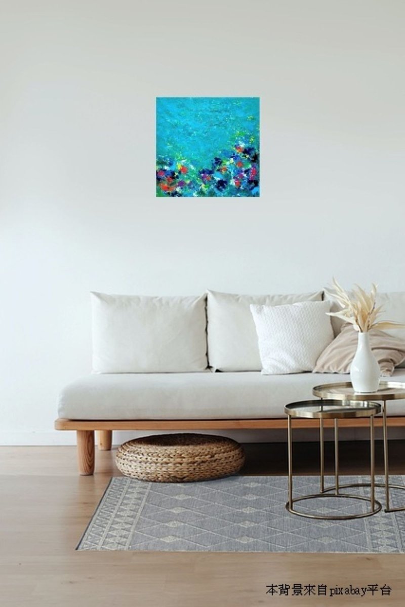 【海底世界】海洋无框画/挂画/压克力画/原画/交换礼物/新年礼物 - 摆饰 - 棉．麻 