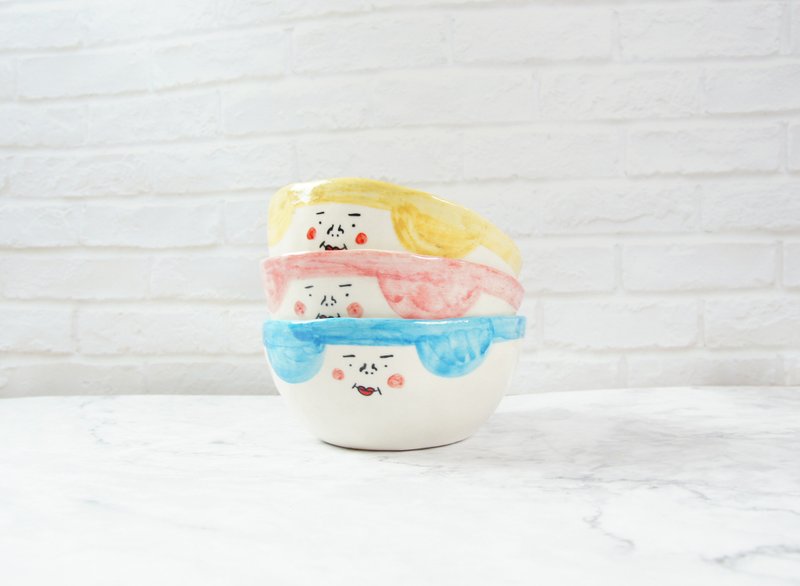 瓷器碗 | 一家人圆头碗 - 碗 - 瓷 多色