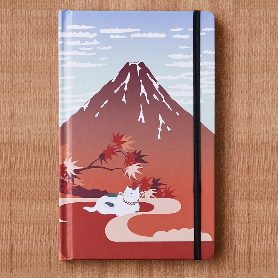 富士山日本浮世绘L-A5/L25K无时效手帐/周历/记事本/行事历/日志 - 笔记本/手帐 - 纸 红色