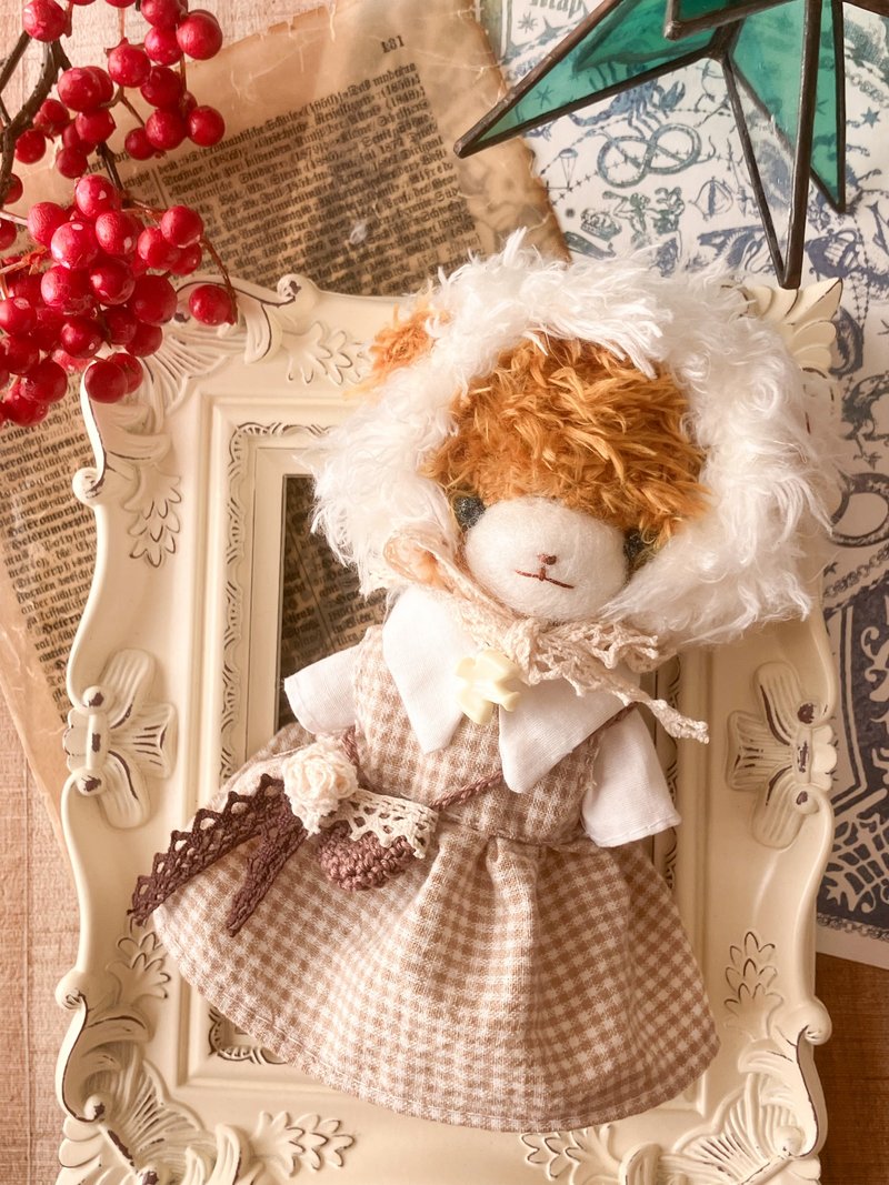 Amigurumi 娃娃拿铁 - 玩偶/公仔 - 羊毛 咖啡色