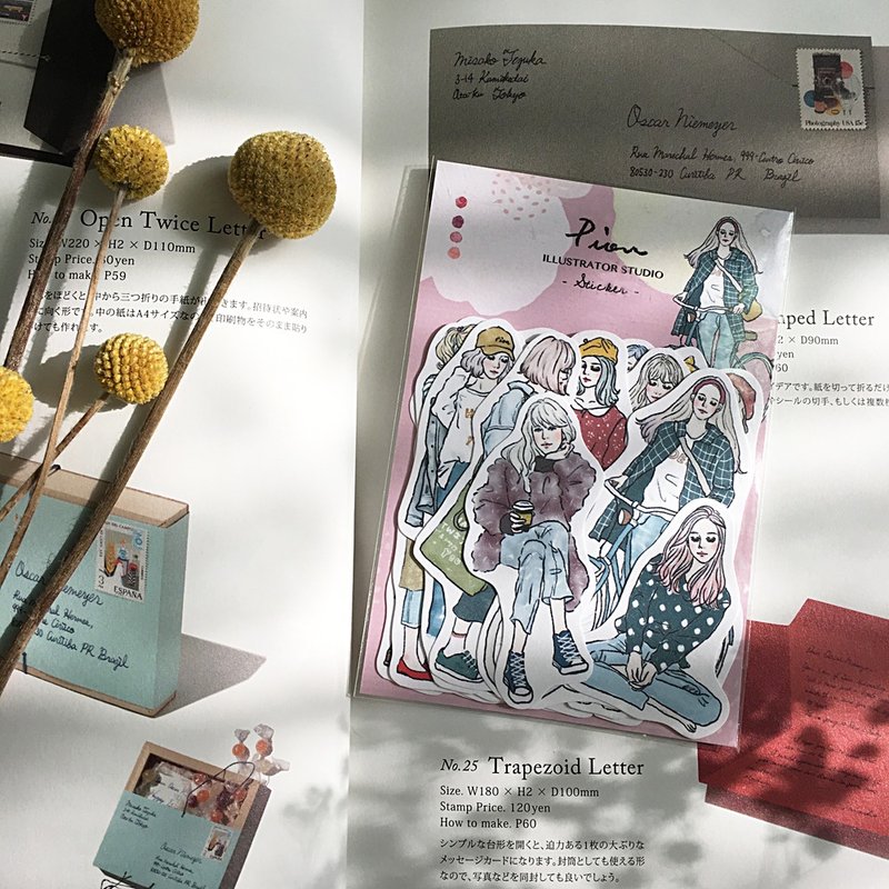 第三次色 / 女孩17入贴纸 (最后一件售完不补) - 贴纸 - 纸 紫色