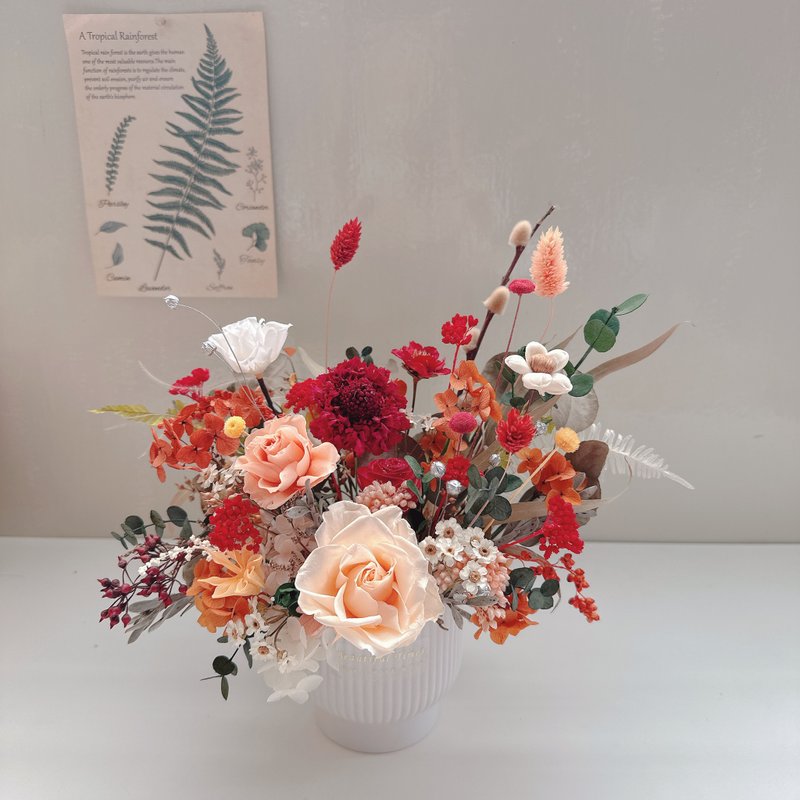 花礼 | 美好时光•丰岁盈门永生桌花、永生盆花 - 干燥花/捧花 - 植物．花 多色