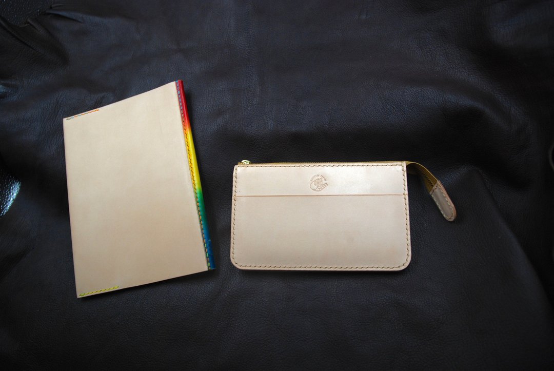 [Lucky bag] A5 size notebook cover & pouch wallet set for a limited time - 笔记本/手帐 - 真皮 