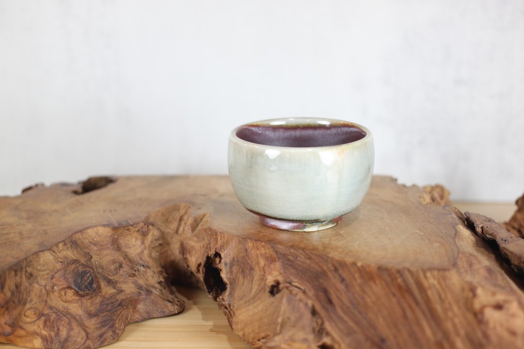 【沐春生活】100ml 柴烧 志野釉 手拉坯茶杯 名家叶敏祥手作 - 茶具/茶杯 - 瓷 