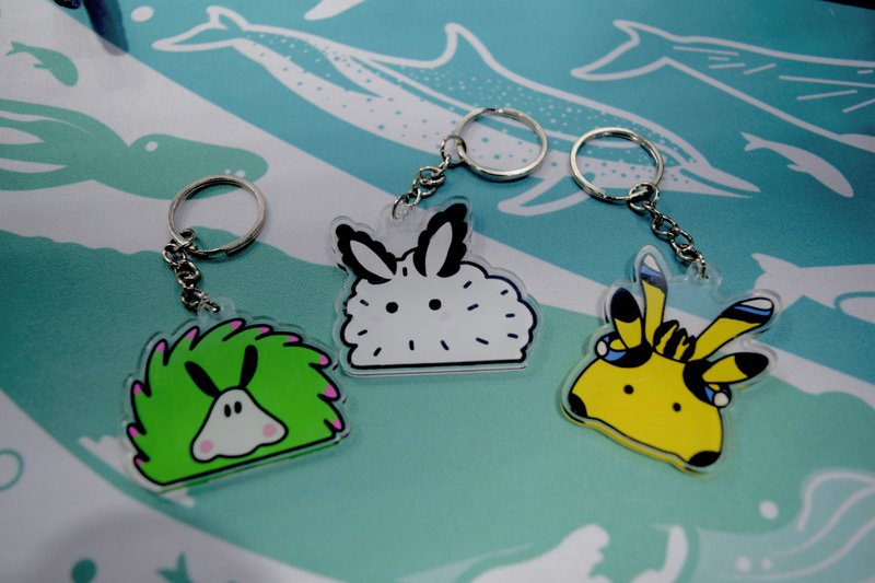 Nudibranch 钥匙圈 - 钥匙链/钥匙包 - 压克力 多色