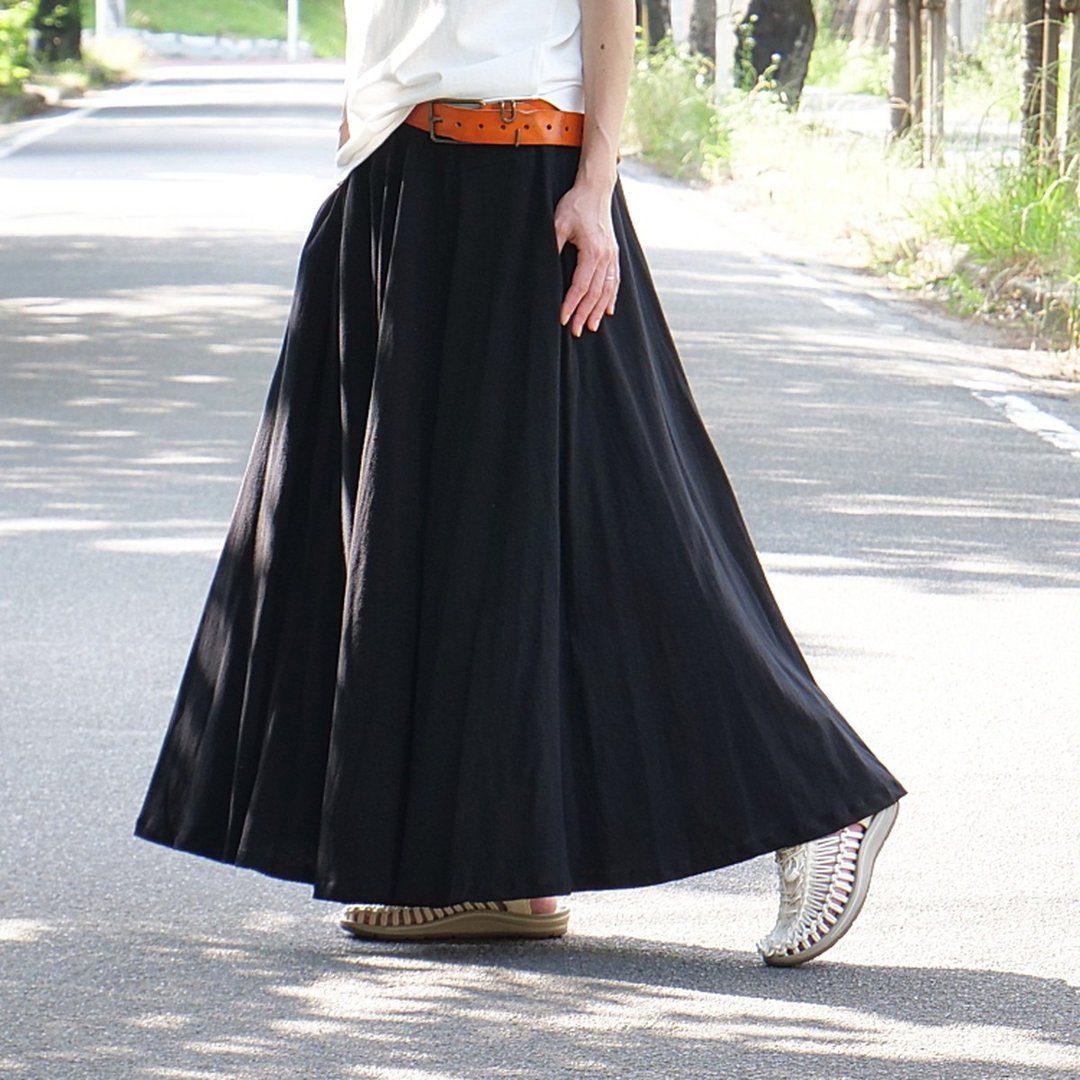 热销突破 1500 件・享受多变轮廓 ・随心变奏裙 ・Comfort・黑色・d-sk005 - 裙子 - 棉 黑色