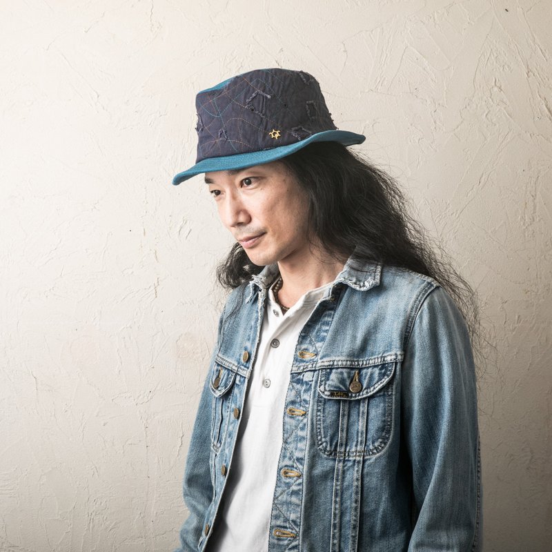 海龟帽子 floating (ind&bru) - 帽子 - 棉．麻 蓝色