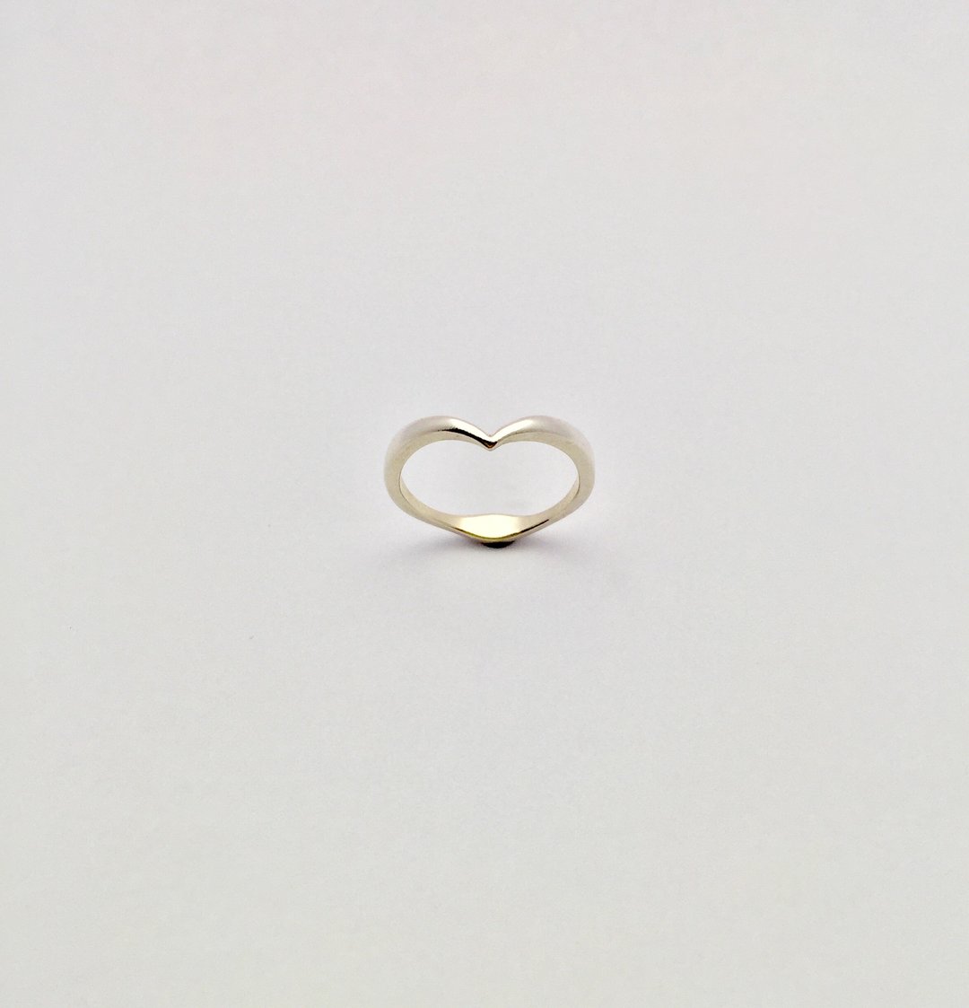 Yi Jewelry - 爱心戒指 925银 - 戒指 - 纯银 银色