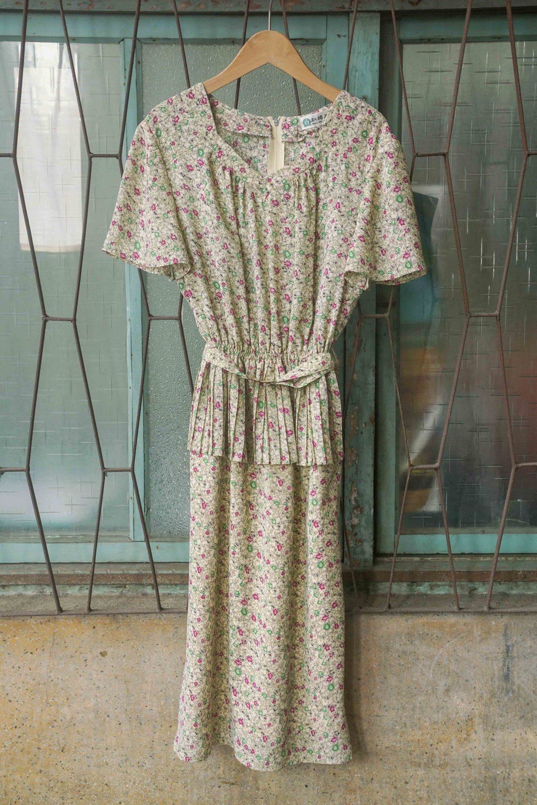 纯情百货行 古着 vintage 古着洋装 庭园晚会洋装 - 洋装/连衣裙 - 聚酯纤维 粉红色