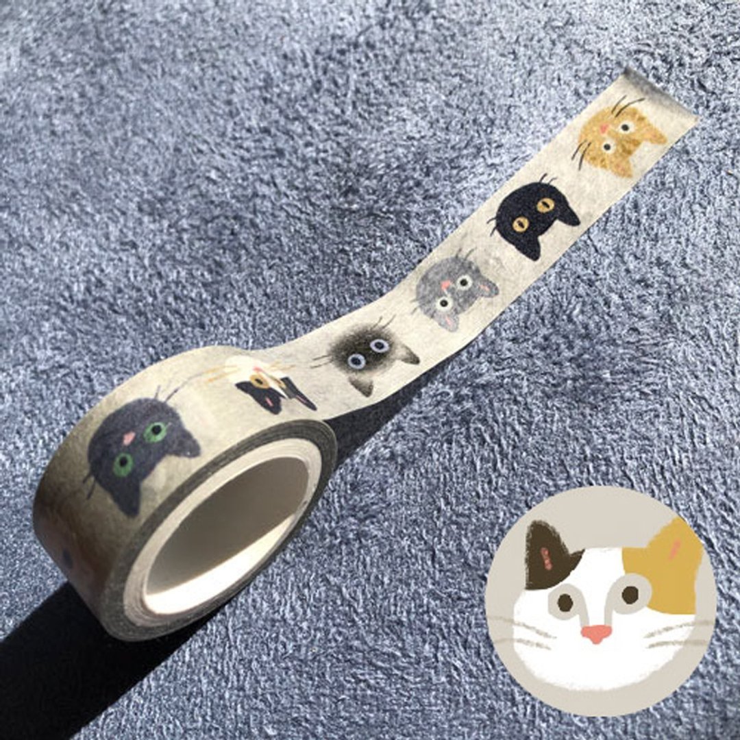 CATS CATS・十只猫猫一次满足 纸胶带 - 纸胶带 - 纸 